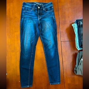 American eagle women's high rise super stretch jegging size 4